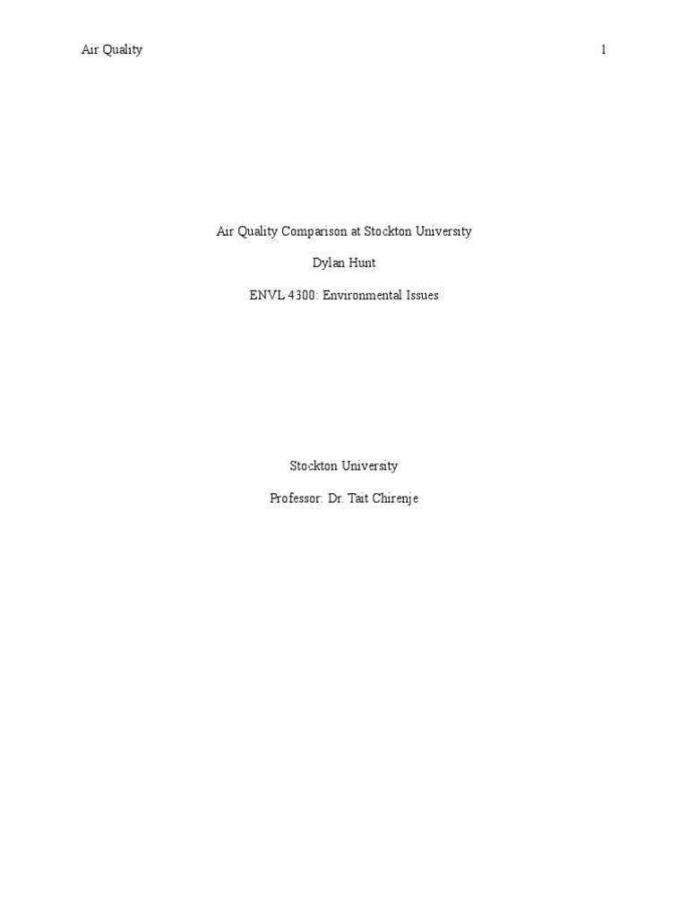 Indoor Air Quality Lab 8a PDF