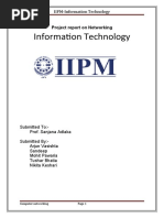 Information Technology: Project Report On Networking