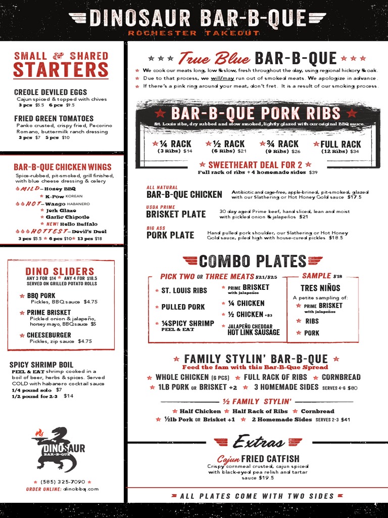 Rochester Takeout Menu 01062022 PDF Barbecue Hamburgers