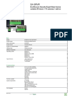 EcoStruxure Security Expert Base license characteristics