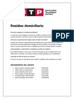 Residuo Domiciliario FORO