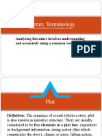 Literary Terminology: Analyzing Literature Involves Understanding and Accurately Using A Common Vocabulary