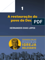 A restauração começa com uma volta sincera para Deus