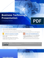 FGST0001 - Formal Blue Technology Business Presentation