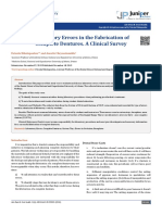 Laboratory Errors in The Fabrication of Complete Dentures. A Clinical Survey