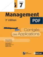 Nathan - DCG UE 7 - Management - Manuel & Applications - 3e Édition 2017 - Corrigés