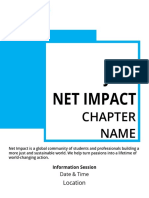 Join Net Impact Chapter, Help Turn Passion Into Lifelong Action