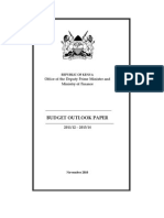 Kenya Budget Outlook Document - 2011