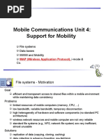 Mobile Communications Unit 4: Support For Mobility: File Systems Data Bases WWW and Mobility I-Mode & Co