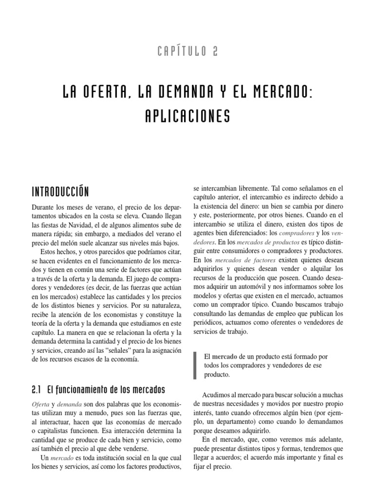 Oferta y Demanda | PDF | Oferta y demanda | Mercado (economía)