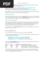 Active Voice Vs Passive Voice