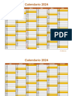 Calendario Mexico 2024 09