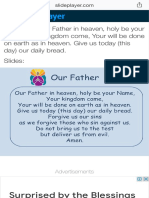 Our Father Our Father in Heaven, Holy Be Your Name, Your Kingdom Come, Your Will Be Done On Earth As in Heaven. Give Us Today (T