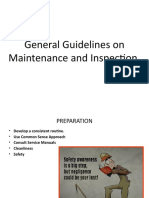 General Guidelines On Maintenance and Inspection Rev 1a