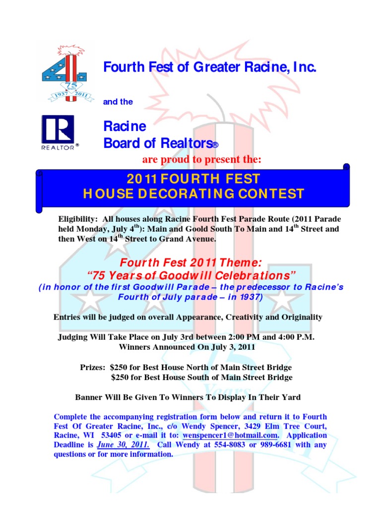 2011 House Contest Fourth Fest | PDF