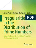 Irregularities in The Distribution of Prime Numbers