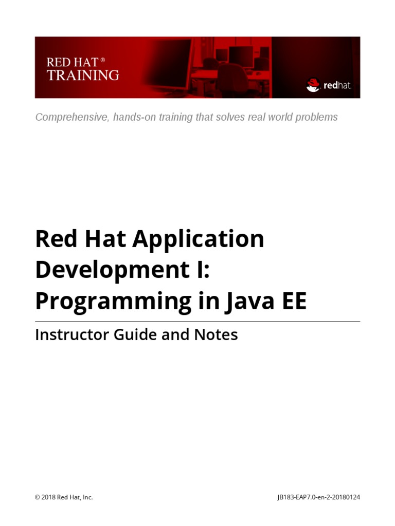JB183 EAP7.0 en 2 20180124 IG 1 PDF | PDF | Application Server | Java ...