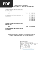 NLRB General Counsel Brief in Cemex