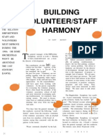 Building Volunteer/Staff Harmony