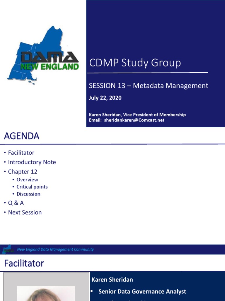 Metadata Management CDMP | PDF