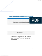 Tema: Índices Econômico-Financeiros: Objetivo