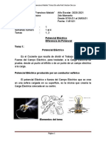 Fisica. Potencial Eléctrico y Diferencia de Potencial