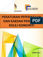 Peraturan Peperiksaan & Kaedah Penilaian KK