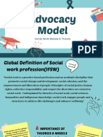 Advocacy Model: Social Work Models & Theoris