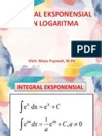 Integral Eksponensial Dan Logaritma