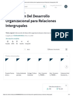 Intervención Del Desarrollo Organizacional para Relaciones Intergrupales - PDF