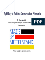 PyMEs y la Política Comercial de Alemania-KSchmidt 2014