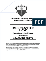 Ust Quamto Mercantile Law 2017