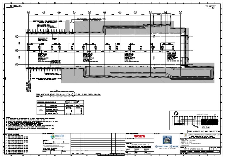 UGC-01-CAC-SCG-3XXX-002: Churchgate Station GRID 14 - 24, LVL-5 Sheet 2 ...