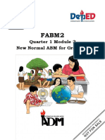 Fabm2: Quarter 1 Module 2 New Normal ABM For Grade 12