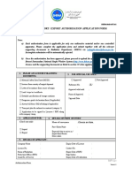 Radiation Import/Export Authorisation Form