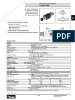 Directional Control Valve Characteristics Series D1MW