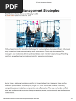 Effective Conflict Management Techniques | PDF