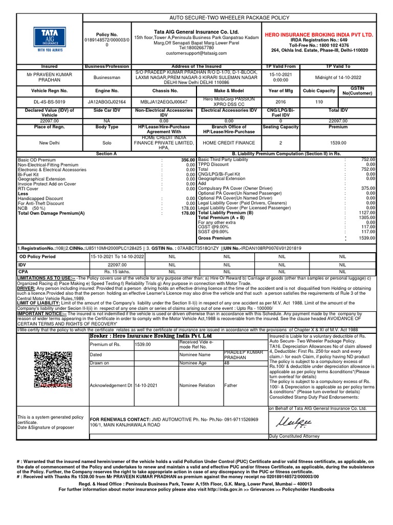 tata-aig-general-insurance-co-ltd-auto-secure-two-wheeler-package