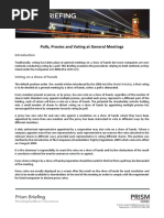 Prism Briefing Polls Proxies and Voting at General Meetings