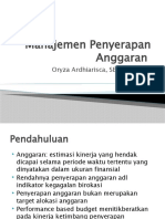 7. Manajemen Penyerapan Anggaran