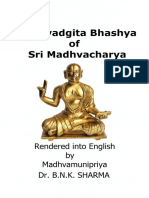 Bhagavadgita Bhashya of Sri Madhvacharya - BNK-Sharma
