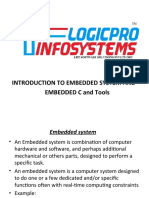 Introduction To Embedded System and EMBEDDED C and Tools