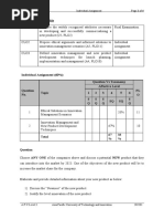 Test Specification Table: Bm050-3-3-Imnpd Individual Assignment 1 of 4