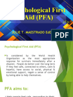 Psychological First Aid (PFA)