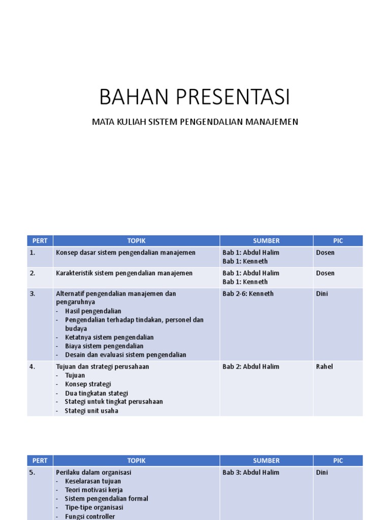 Bahan Presentasi | PDF