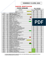 CLASSIC 2022 Fiche Horaire