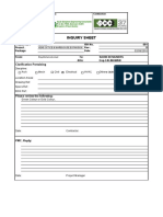 PD - SF013.R1 Inquiry Sheet