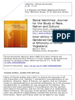 Social Identities: Journal For The Study of Race, Nation and Culture