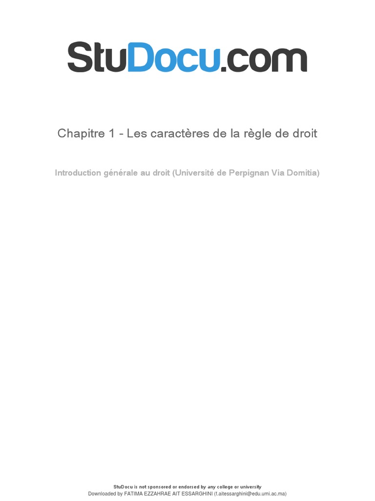 Caractéristiques de la règle de droit | PDF | Législation | Justice