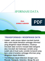 Data Transformasi